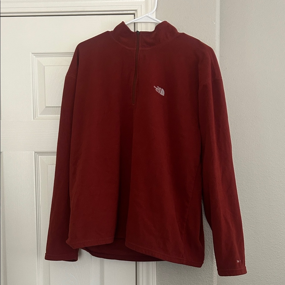 The North Face Maroon Half-Zip Pullover